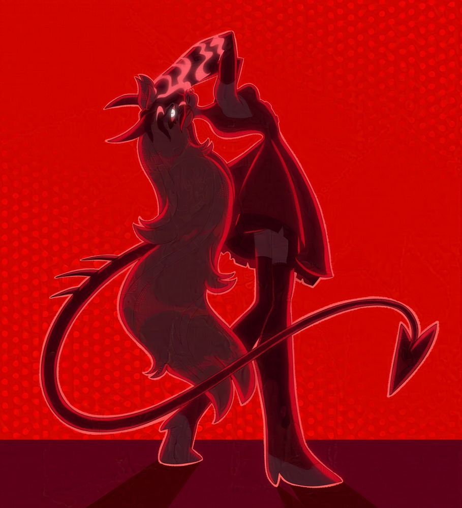 Same as the firs picture, but zoomed out and her full pose is visible.