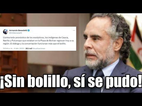 🛑🎥¿El diálogo venció al bolillo? Lo que pasó en Bogotá👇👇