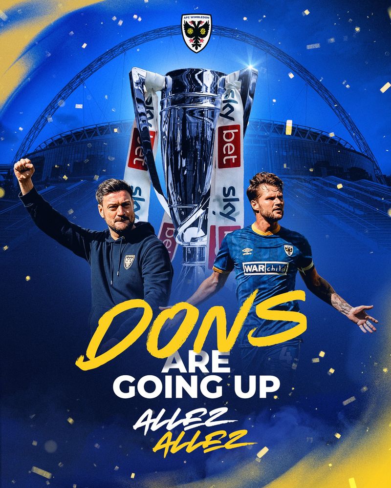 DONS ARE GOING UP ALLEZ ALLEZ! 