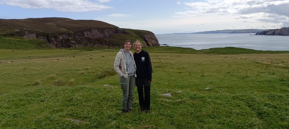 Sophie and I with a few of North Scotland behind us