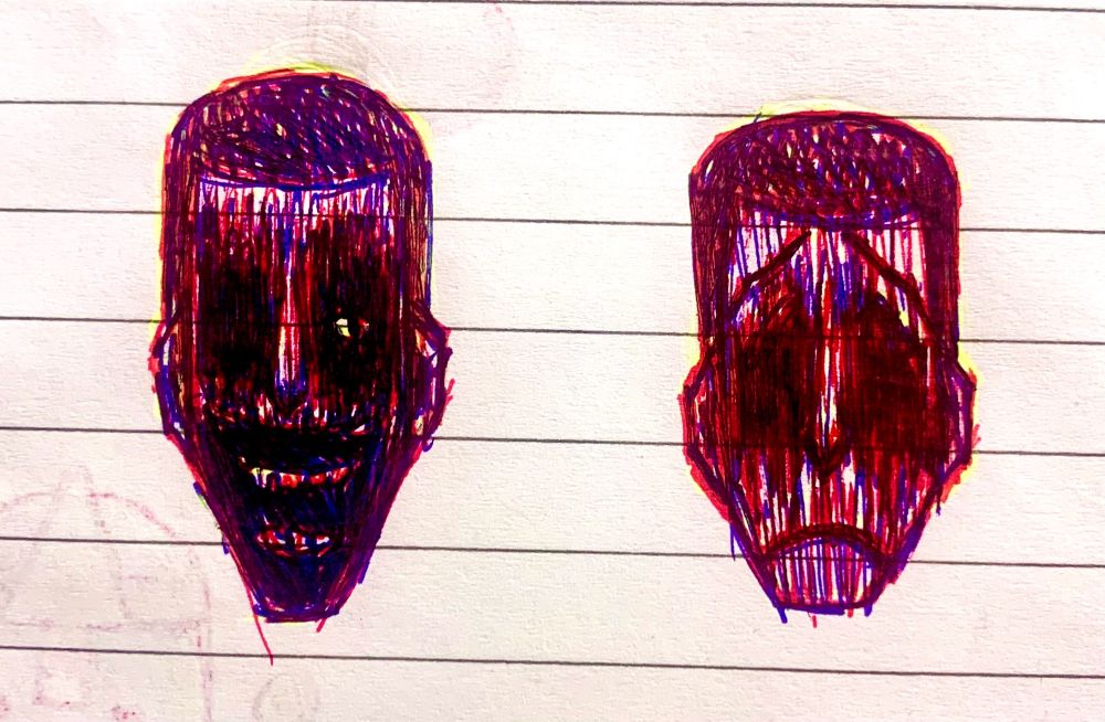 This art was posted in Twitter on 2023
Basically to show you my improved/remastered version of Henry ( right ) and Harred ( Left )