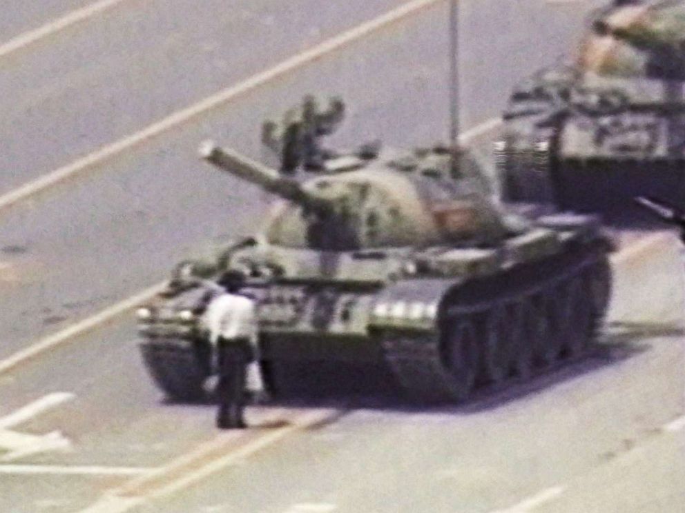 The Tank Man of Tiananmen Square, 1989 