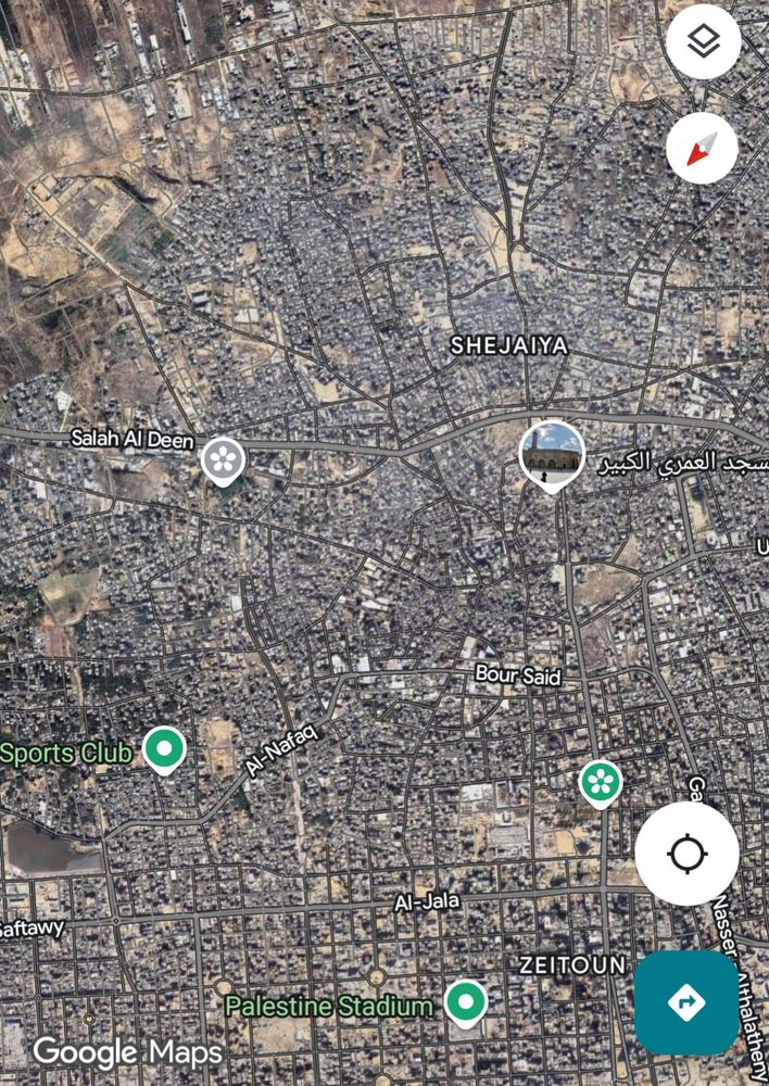 Google maps - satellite view before the genocide