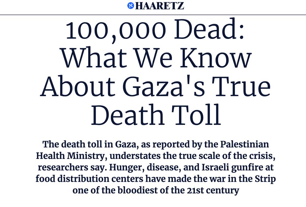 100,000 Dead: What We Know About Gaza's True Death Toll

The death toll in Gaza, as reported by the Palestinian Health Ministry, understates the true scale of the crisis, researchers say. Hunger, disease, and Israeli gunfire at food distribution centers have made the war in the Strip one of the bloodiest of the 21st century