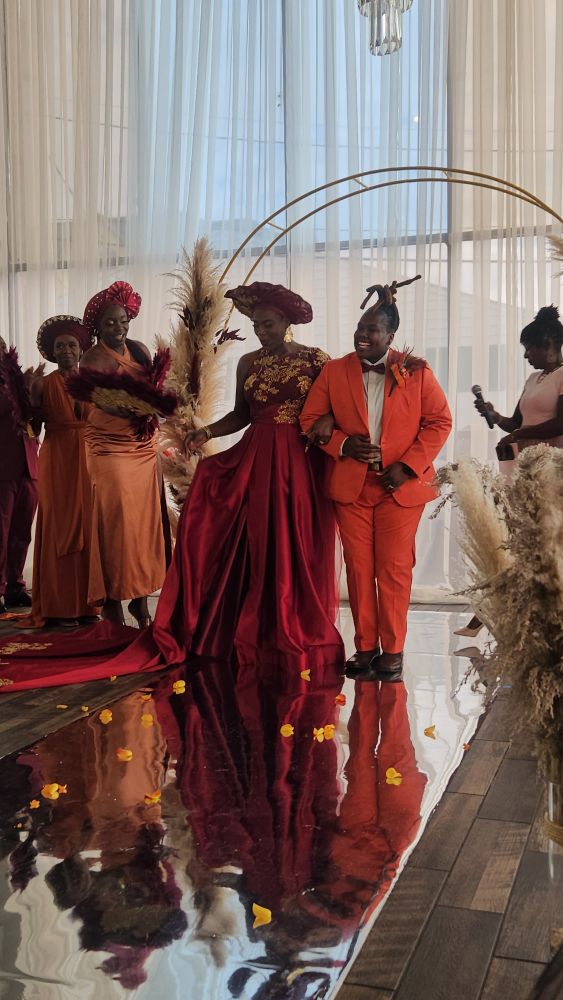 me and the lovely lady at our wedding.