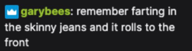 Gary’s chat about front farts