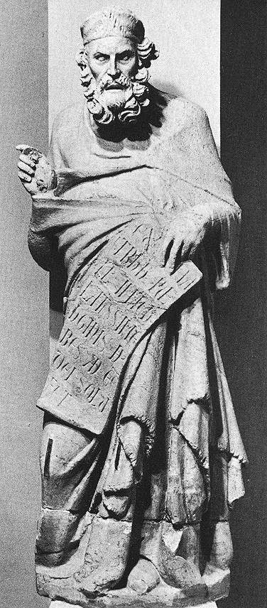 Giovanni Pisano, 1250-1315, Plato from the facade of the cathedral of Siena. Now in the cathedral museum.