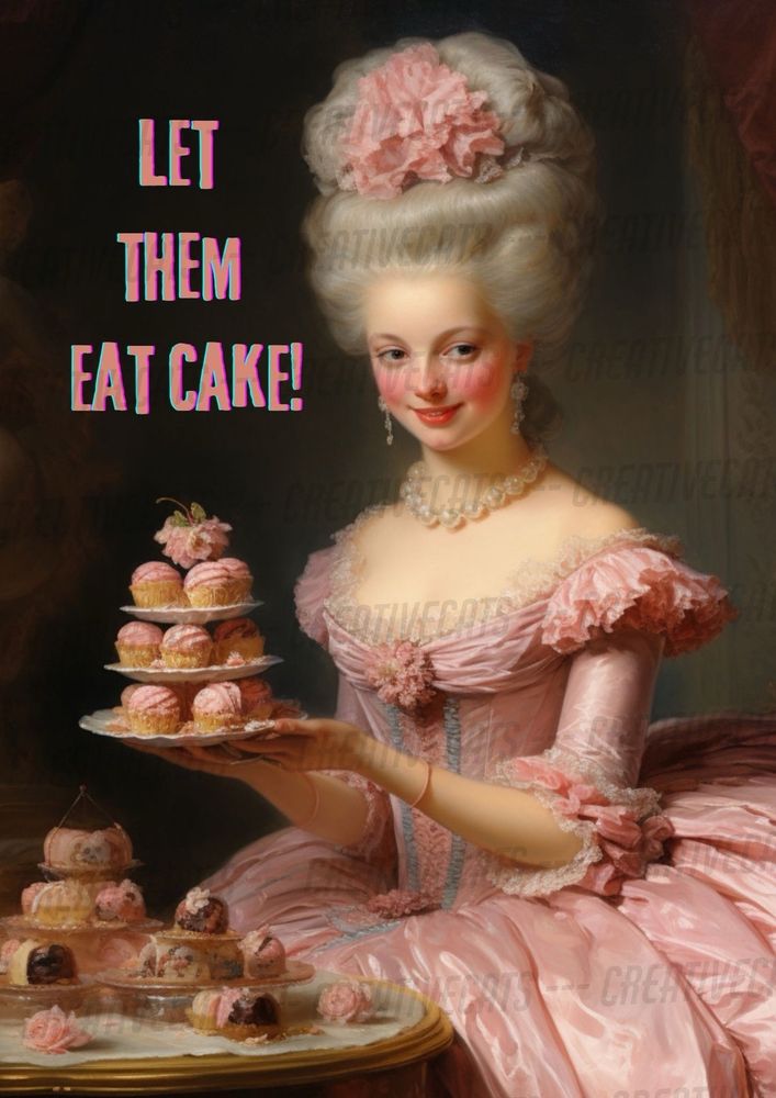 Let them eat cake. 