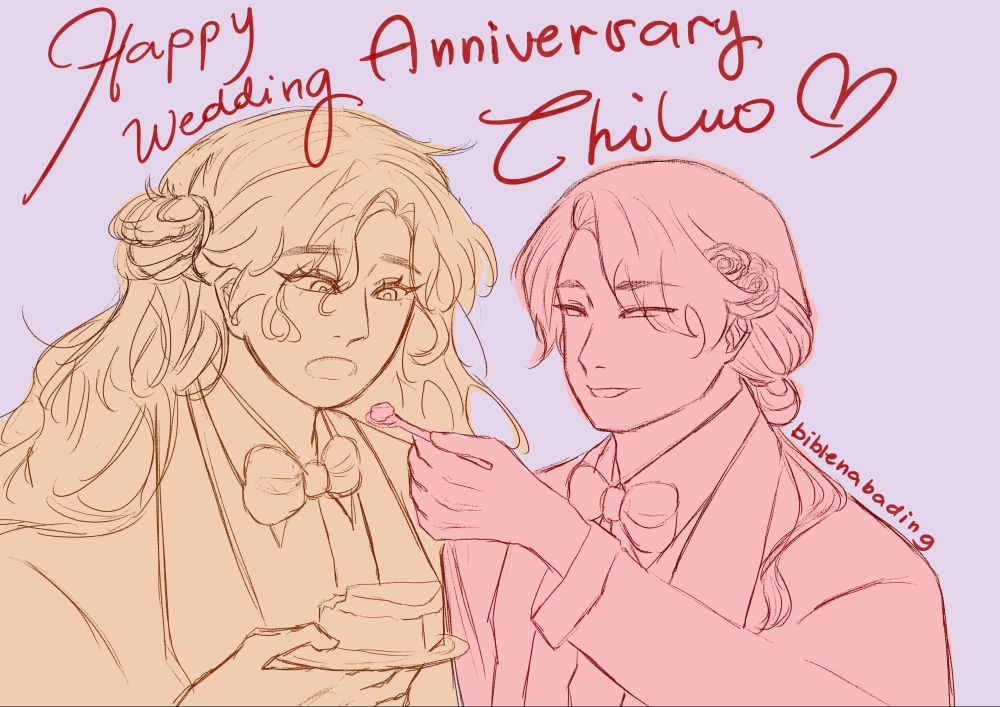 wedding
anniversary
ocs
shi zhixing
luo li
cake
tuxedos