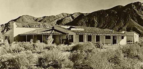 View of one of the early homes built at Smoke Tree Ranch, begun in the 1930s. Image is from the resort and residential community’s website:

https://smoketreeranch.com/history