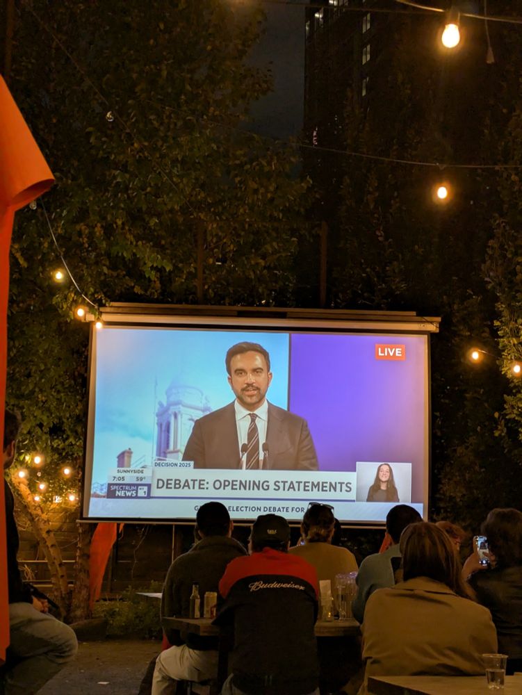 Zohran on the debate screen