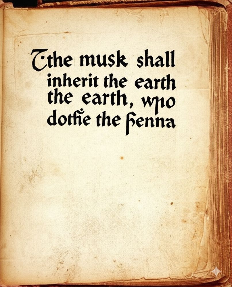 the musk shall inherit the earth