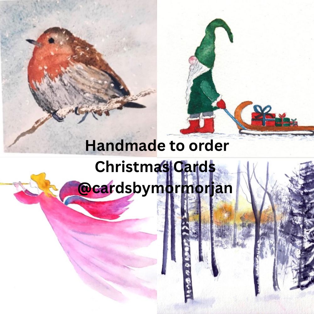 Unique Christmas cards including Robin Angel Gnome and Winter Forest 