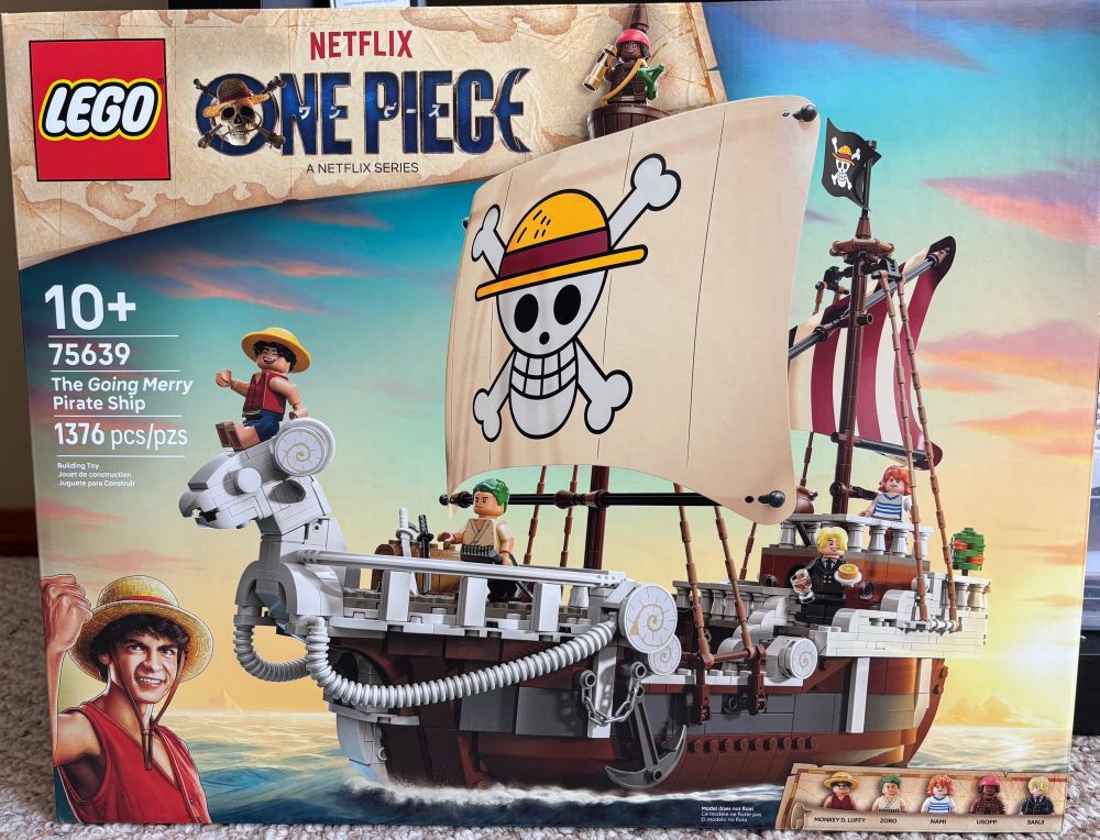 Box of the Lego Going Merry Pirate Ship from Netflix One Piece