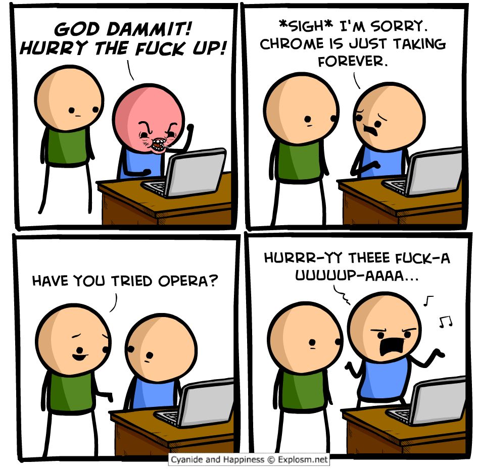 A silly comic about browsers.