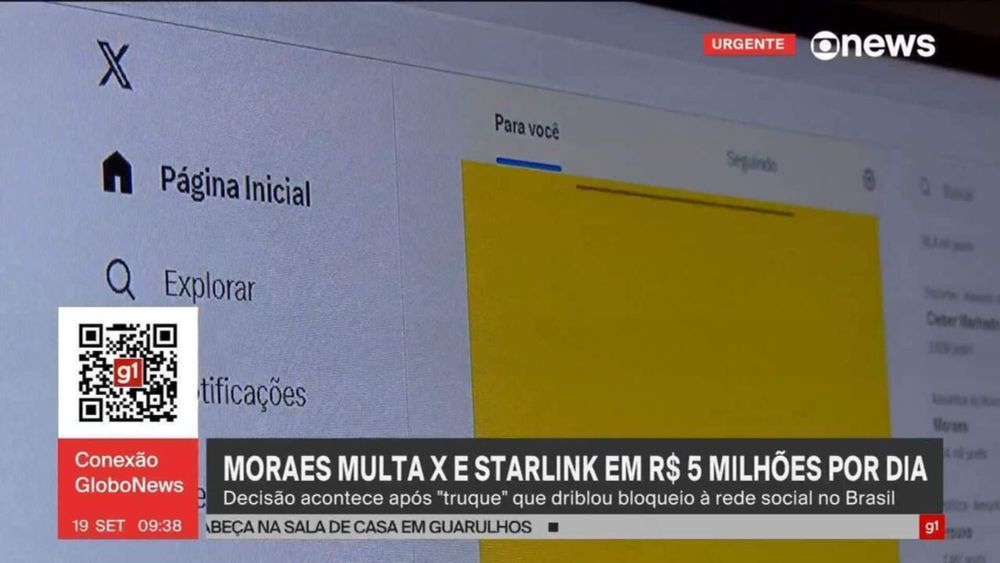 Moraes multa X em R$ 5 milhões por 'truque' que driblou bloqueio à rede social no Brasil | Política | G1