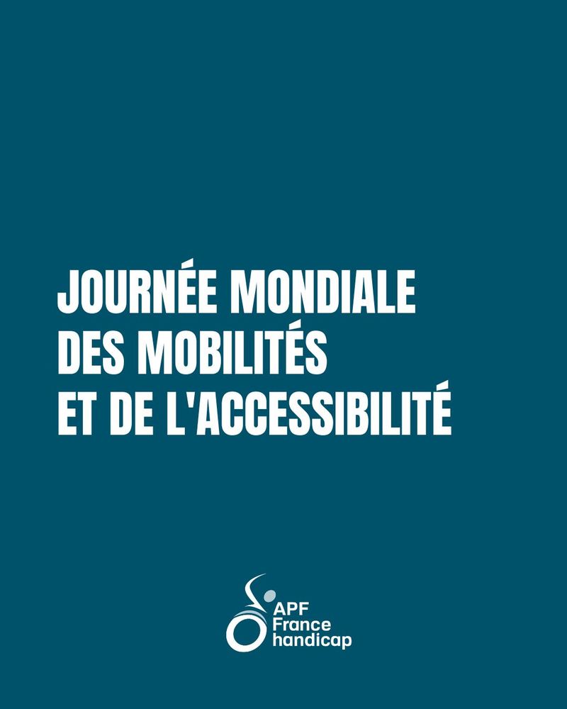 Journée Mondiale des Mobilités et de l'Accessibilité
Logo APF France handicap