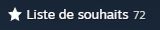 Steam wishlist counter : 72 games
