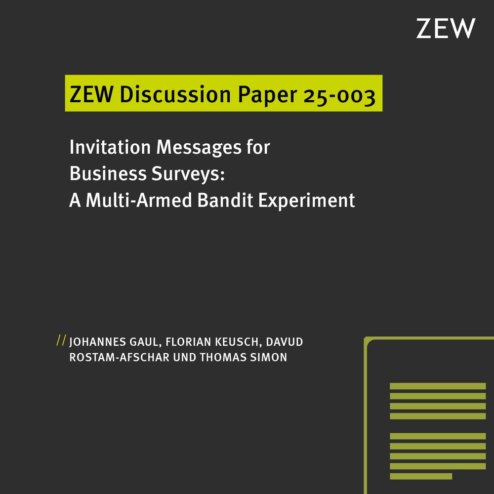Coverbild ZEW Discussion Paper 25-003