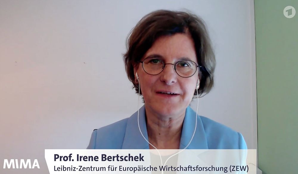 ZEW-Expertin Irene Bertschek im Interview mit dem ARD Mittagsmagazin.