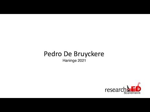 Pedro De Bruyckere  - ResearchED Scandinavia