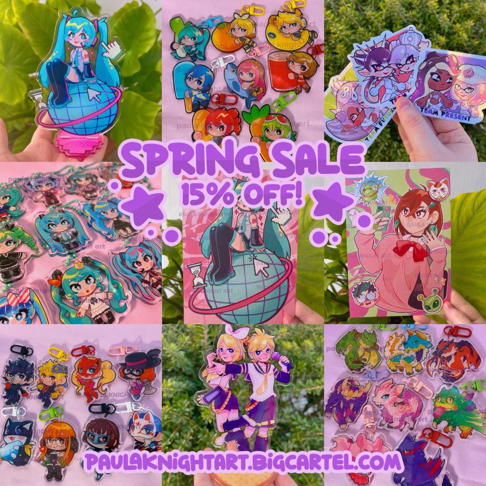 Collage of my new products for my spring sale at my online store 