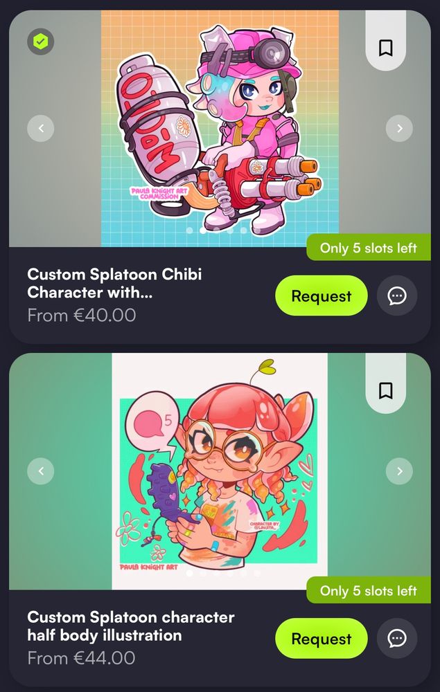 My vgen commission services for Splatoon commissions 