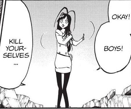 A panel from the Shonen Jump manga Bleach.