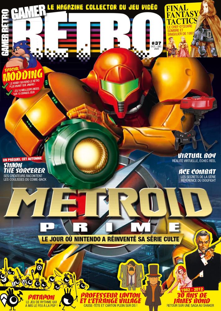 La couverture de videogamer rétro, avec en Une un retour sur le premier épisode de Metroid Prime.