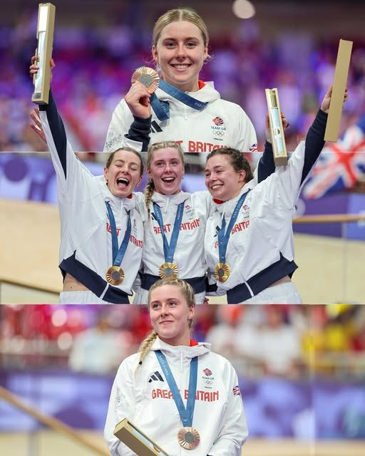 Welsh Olympic cyclist Emma Finucane, who became the first ever British woman to win three track cycling medals in one Games this summer in Paris. Photo from British Cycling