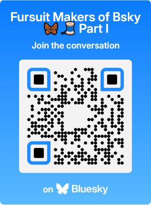 A QR Code linking to the Fursuit Makers of Bsky Part I Starter Pack.