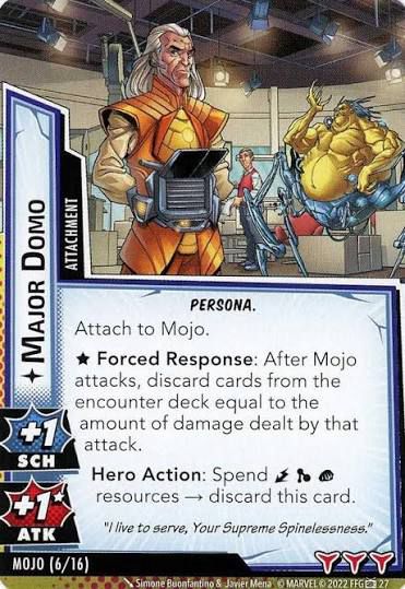 Card for X-Men character Major Domo