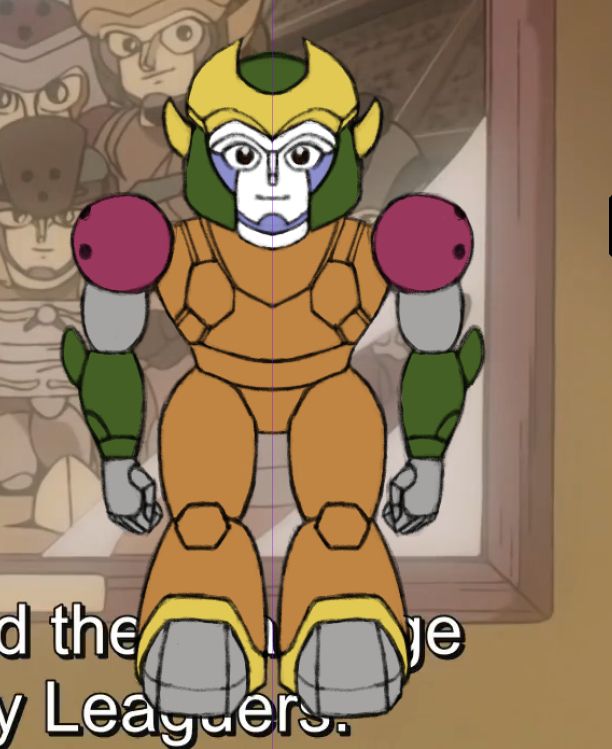 This here is Volt, one of the leaguers from the episode 36 that we only see in a photo form Amp's flashback.