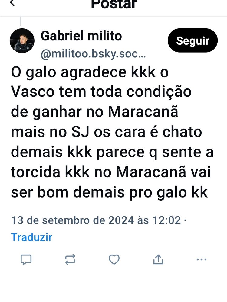 Jogo em São Januário