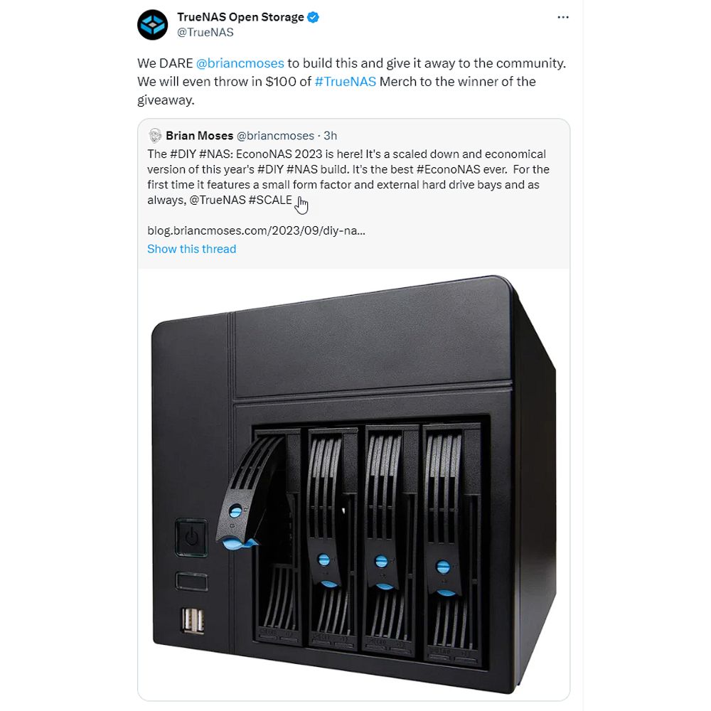 DIY NAS: EconoNAS 2023 - briancmoses.com