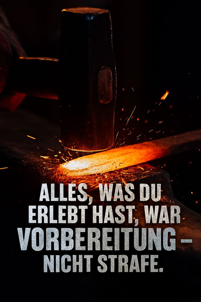 Zitat:
"Alles, was du erlebt hast, war Vorbereitung – nicht Strafe." 
