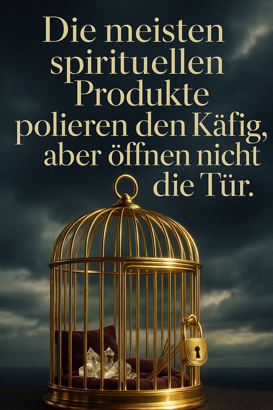 Zitate:
"Die meisten spirituellen Produkte polieren den Käfig, aber öffnen nicht die Tür."