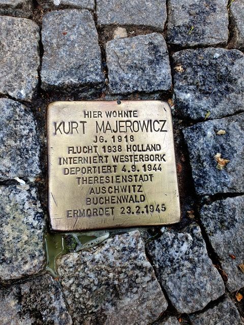 Frisch geputzer Stolperstein