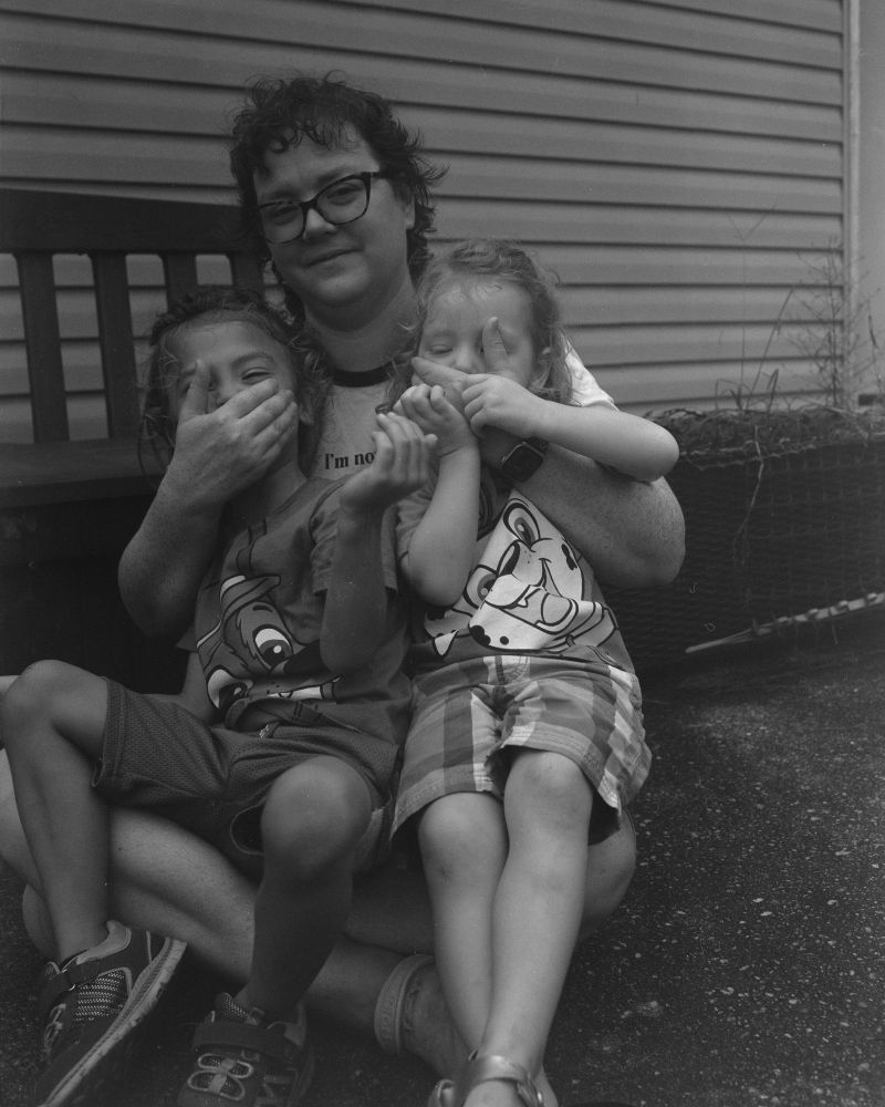 Practicing handholding a Speed Graphic with fast-moving human subjects.