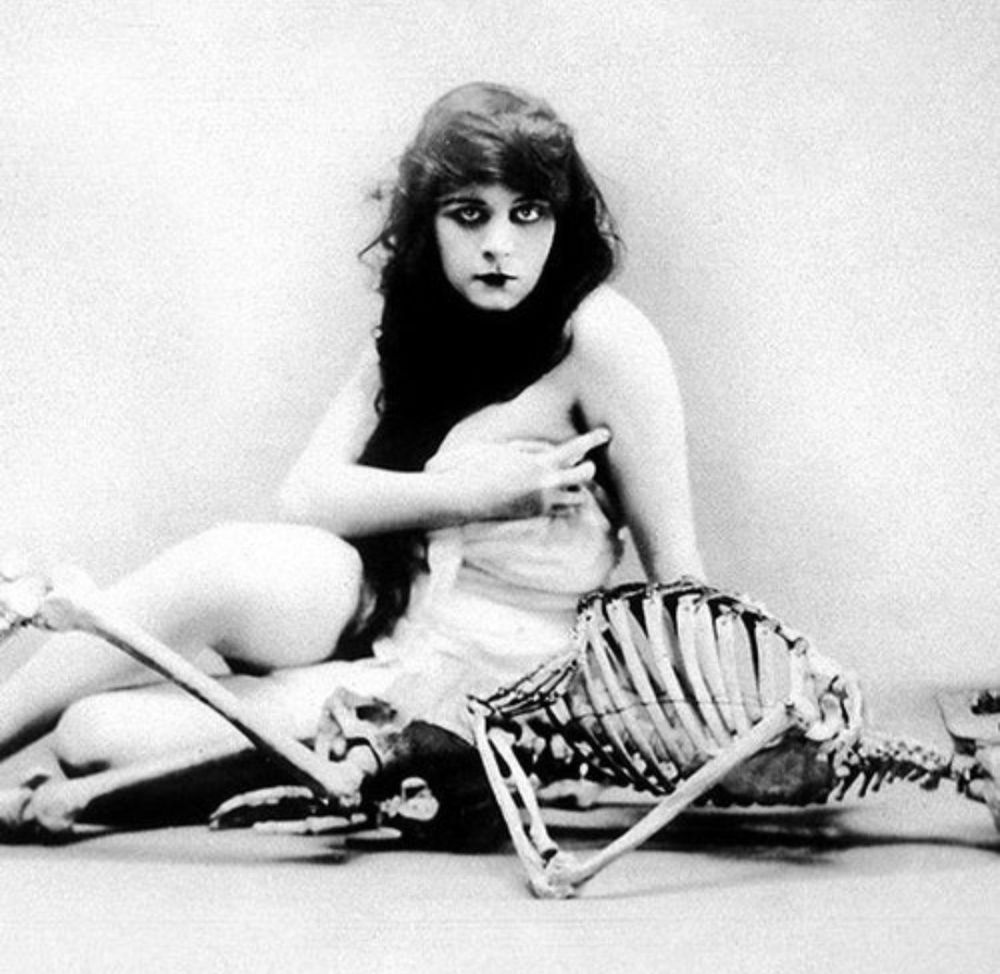 Silent film actress Theda Bara as the original vamp