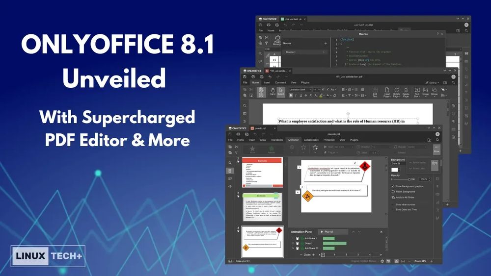 Cross-Platform ONLYOFFICE 8.1 office suite has an excellent PDF editor and forms creator