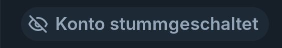 Bluesky Meldung: Konto stummgeschaltet 