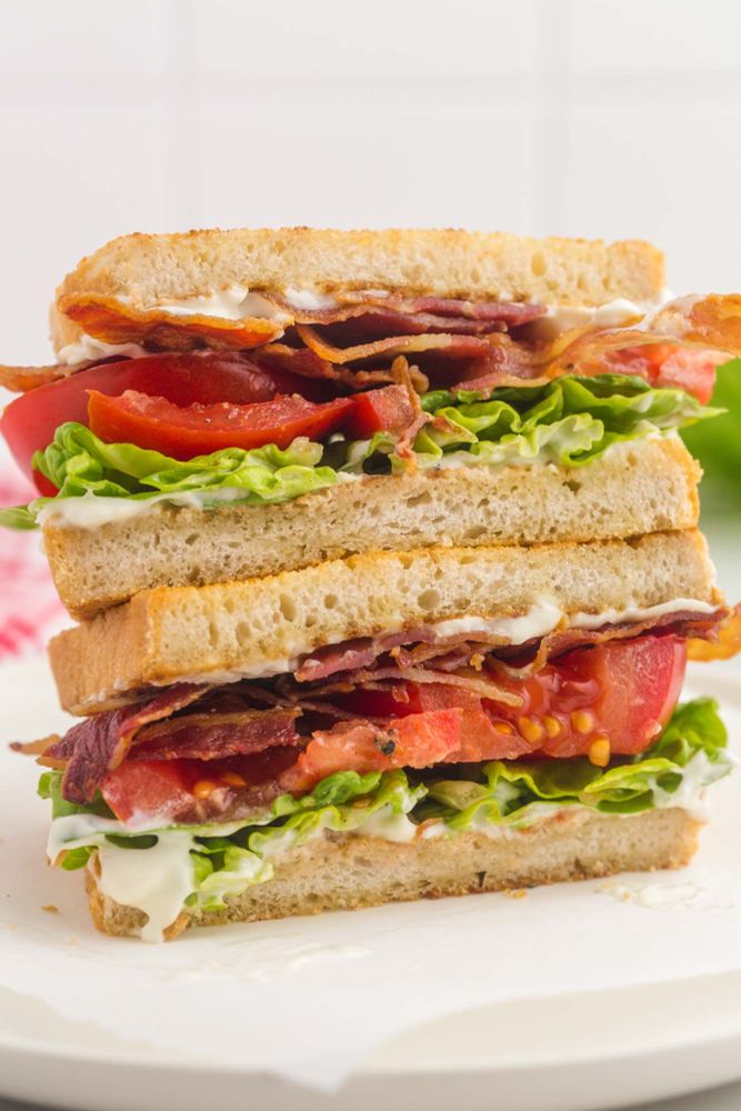 Large BLT (bacon, lettuce and tomato) sandwich 