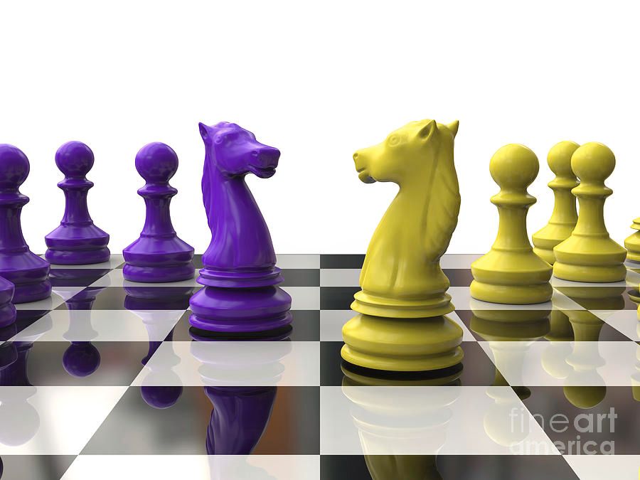 Two knights on a chessboard 