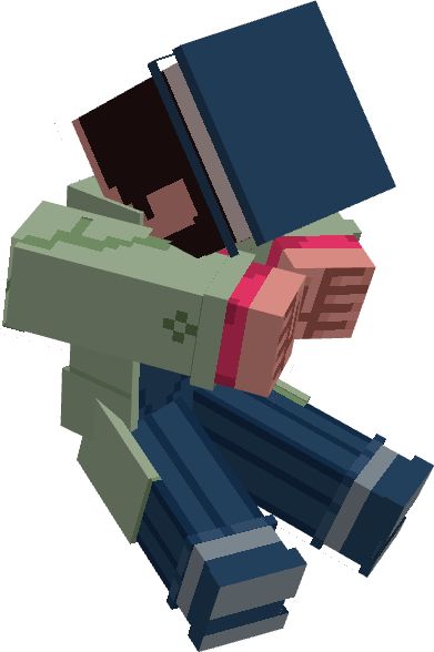 The same skin, but he’s sitting with his head in his hands. 