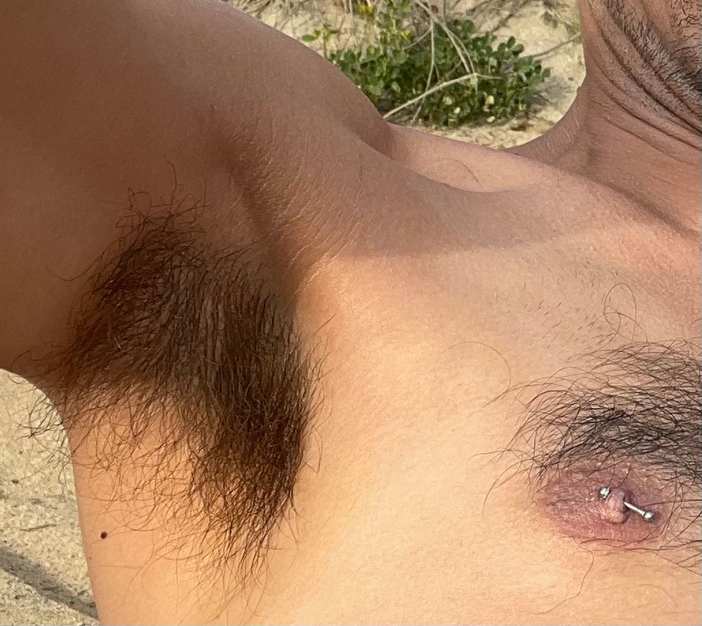View of hairy armpit and pierced nipple, me laying on sand

#pierced #pierceddick #penis #piercedcock #pa #princealbert #papiercing #frenum #naked #dick #dickpiercings #cockpiercings #fkk #bate #bator #edge #edging #cock #bigdick #harddick #edgeallday #SexPositivity #bigdickboy #hung #piercednudist #hairy #cut #tuesday #NSFW #horny #pit #gaypit #gaypits #muskypits #musky #pitplay #HairyArmpits #HairyArmpit #naturalpits 