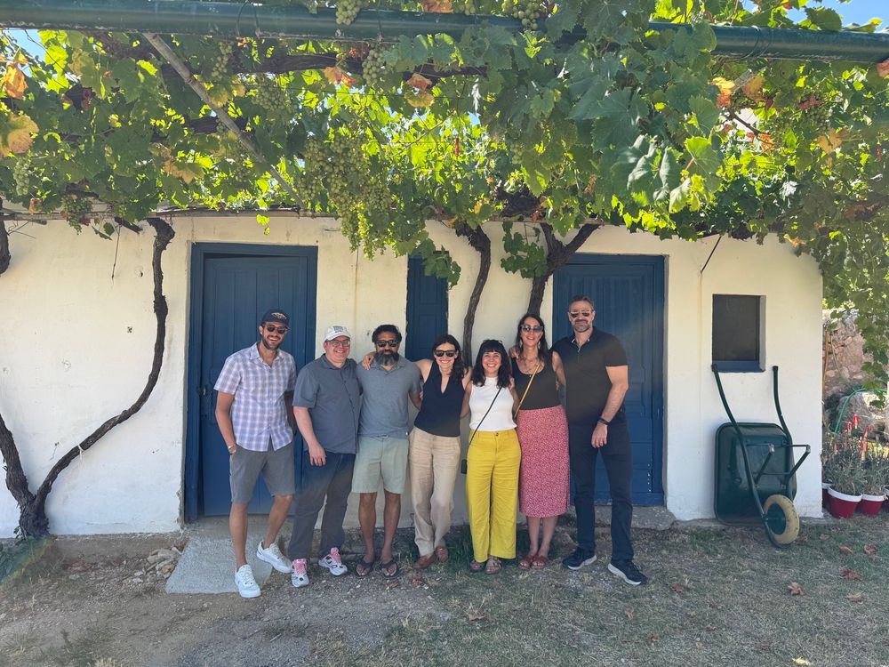 A group of friends at a winery