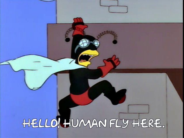 The human fly from The Simpsons