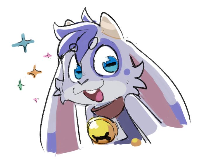 Billie from Billie Bust Up, doodled like a Rainshade character