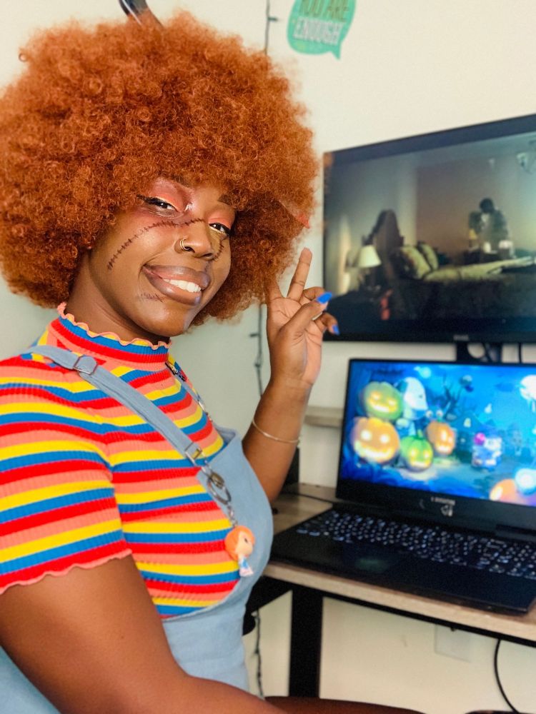 Me cosplaying as Chucky 